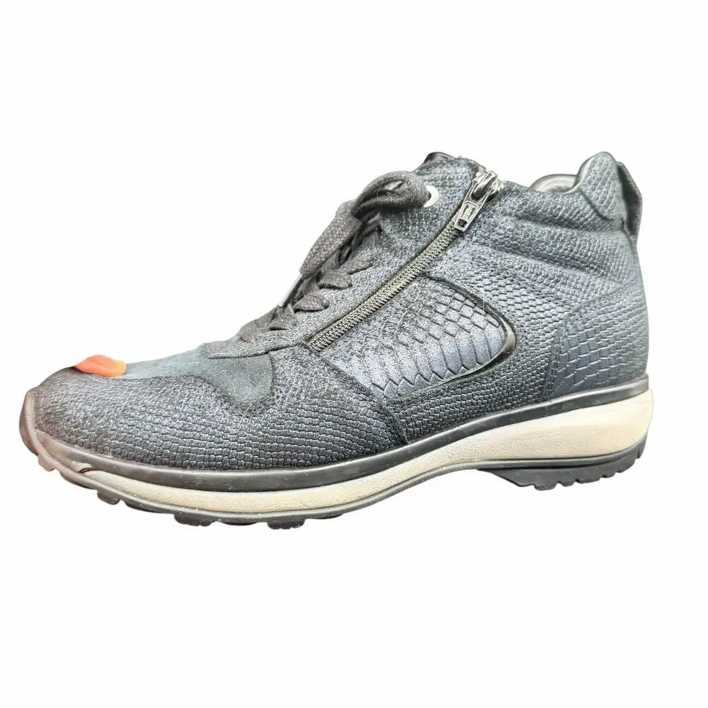 Xsensible Stretchwalker Zip Lace Sneakers Dark Blue Women 7.5 EU 38